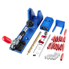 Pocket Hole Jig with Toggle Clamp and Step Drill Bit