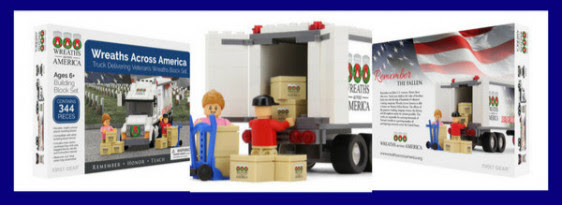 Wreaths Across America Toy Truck Block Set Giveaway (3 different ways to win)!