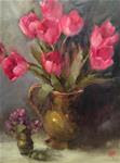 Tulips & brass pot - Posted on Sunday, January 11, 2015 by Krista Eaton