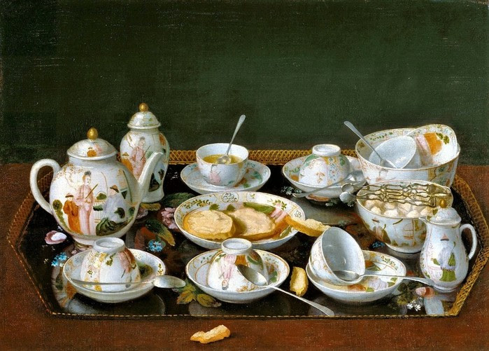 Натюрморт с чайным сервизом 1781-1783 37.8 х 51.6 х. на к.,м. Лос-Анджелес, музей Пола Гетти (700x501, 119Kb)