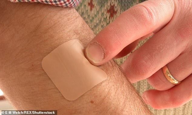 French researchers plan to give nicotine patches (pictured) to hospitalized coronavirus patients, intensive care patients and frontline workers