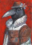 Victorian Crow - Posted on Tuesday, January 13, 2015 by Jim  Bliss