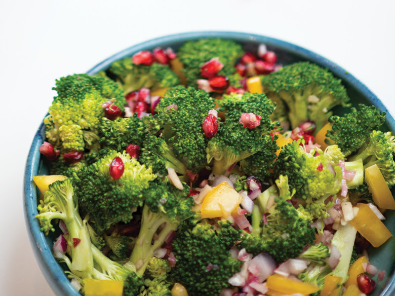 Broccoli Pomegranate Salad