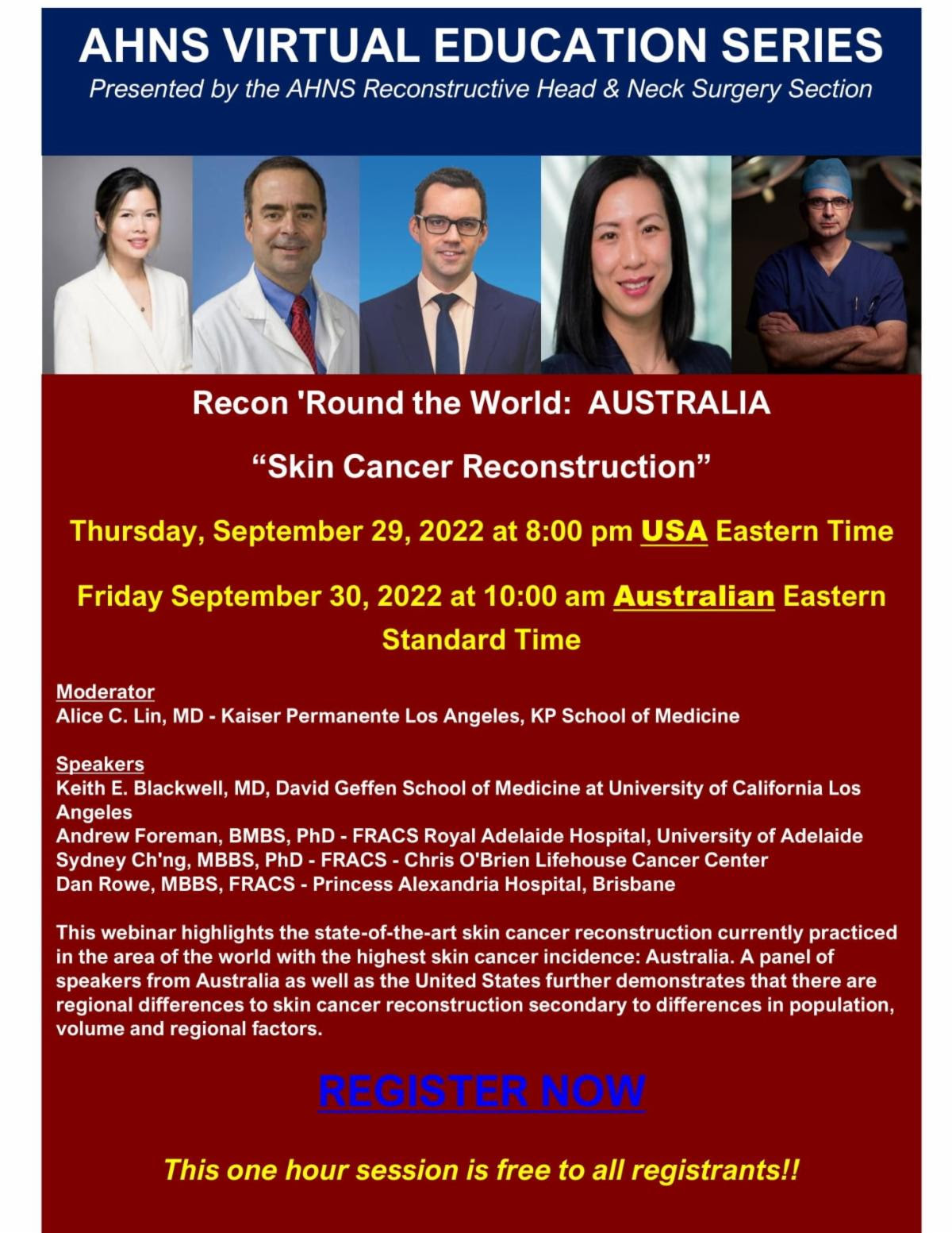 AHNS Educational Series - Recon 'Round the World: AUSTRALIA “Skin