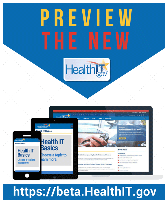 HealthIT.gov Beta Website 