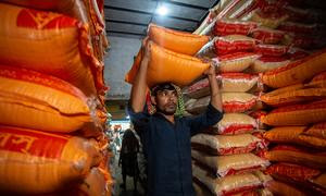 Погрузка риса в Бангладеш.