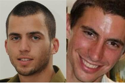 Oron Shaul, Hadar Goldin, both murdered in Operation Protective Edge by Arab terrorists from Gaza and their bodies were stolen by Hamas.