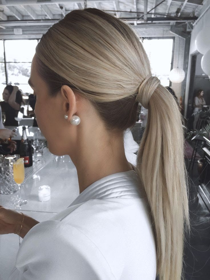 Try This Chic Ponytail Style For A Sophisticated Bridal  Look