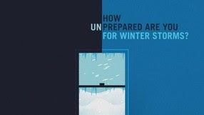 Icy window with words: How (un)prepared are you for winter storms?