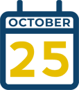October 25 Calendar Icon
