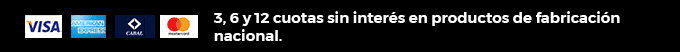 Hasta 12 cuotas sin interés en productos de fabricación nacional