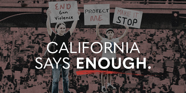 La Californie en dit assez - photo d'un rassemblement contre la violence armée