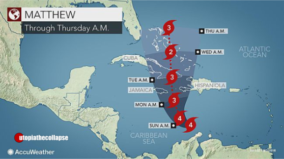 Major Hurricane Matthew poses severe risk to lives in Caribbean Hurricane-matthew