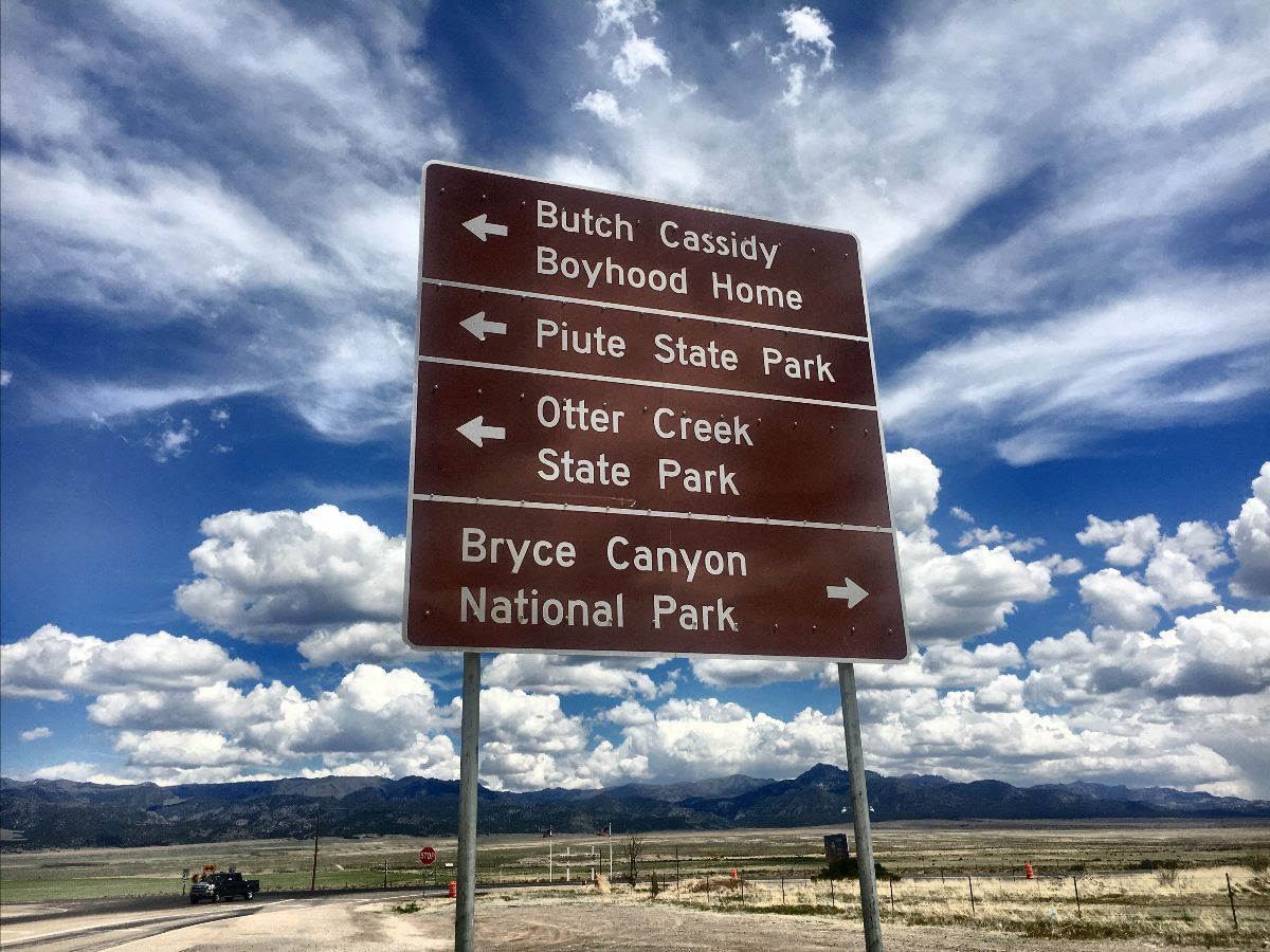 Butch Cassidy Sign Utah