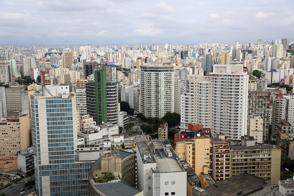 São Paulo, Edifícios, Urbanos, Foto Aérea, Arquitetura