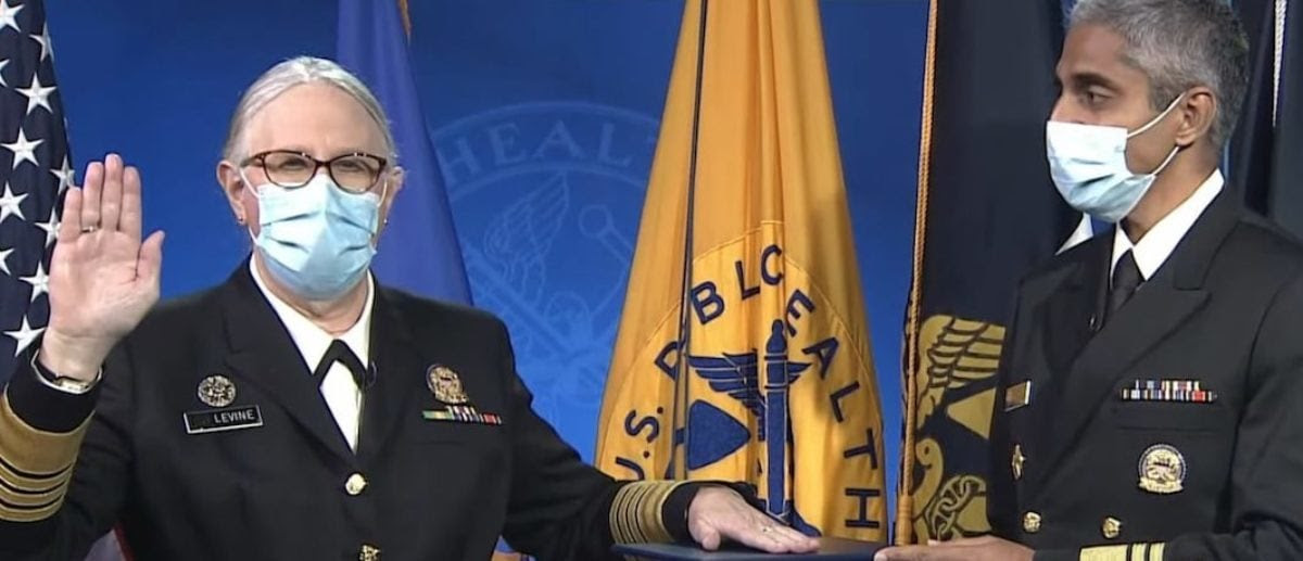 Biden Official Sworn In As First Transgender Four-Star Public Health Admiral In US History