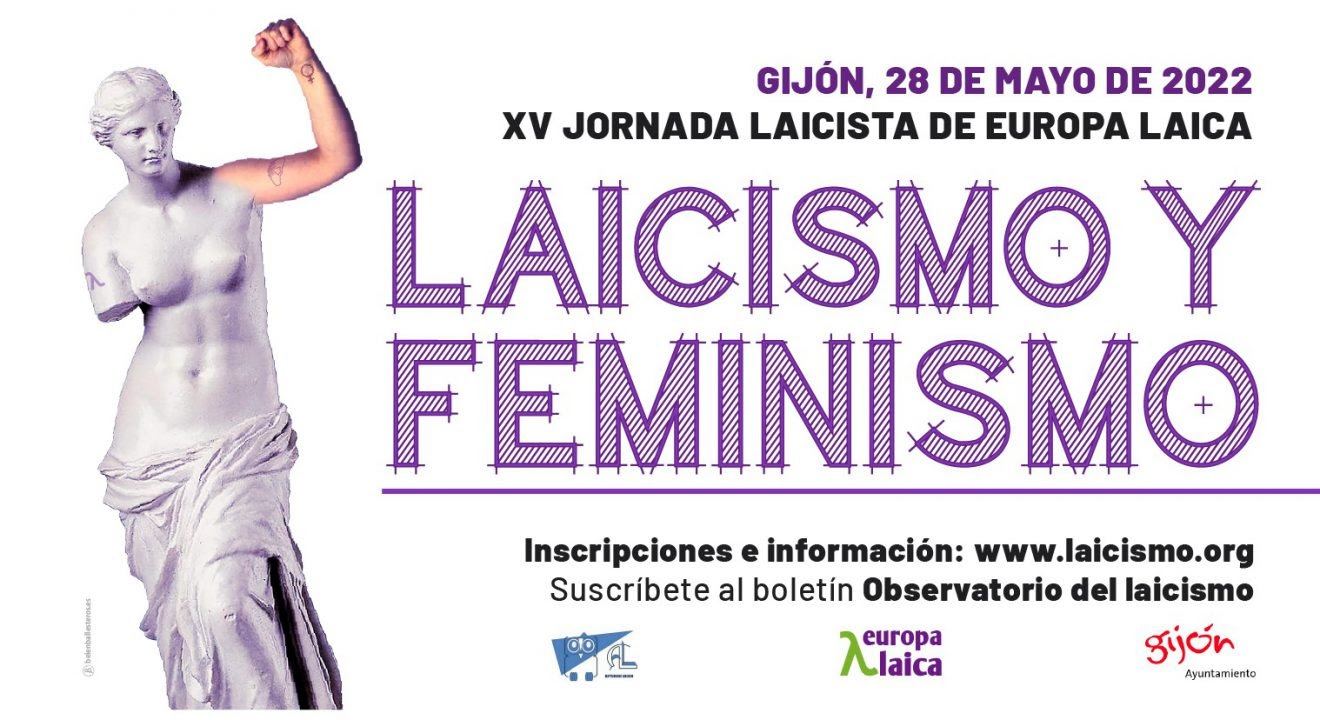 Gijón, 28 de mayo: Jornada laicista de Europa Laica ＂Laicismo y feminismo＂ · Inscripción