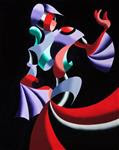 Mark Webster - Abstract Geometric Futurist Figurative Oil Painting - Posted on Tuesday, December 2, 2014 by Mark Webster