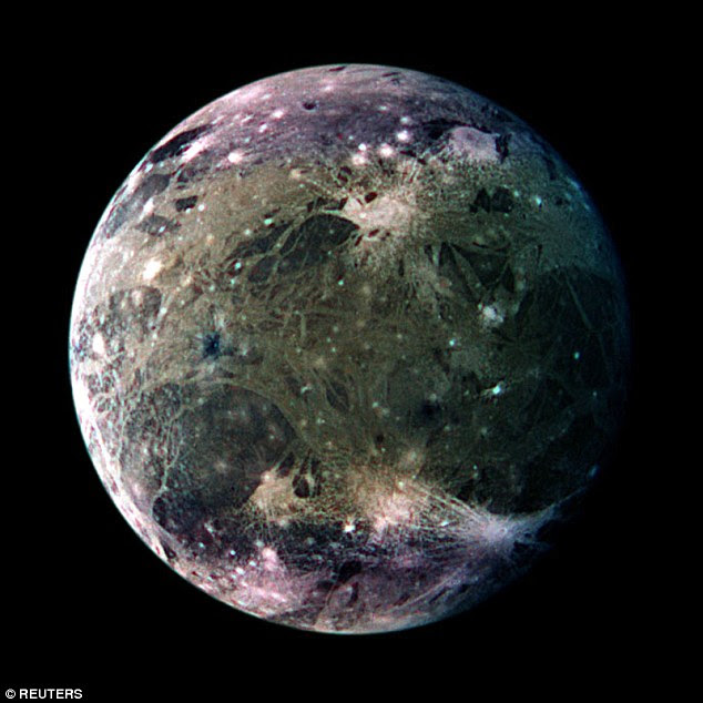 Scientists using the Hubble recently provided powerful evidence that Jupiter's moon Ganymede (pictured) has a saltwater, sub-surface ocean, likely sandwiched between two layers of ice