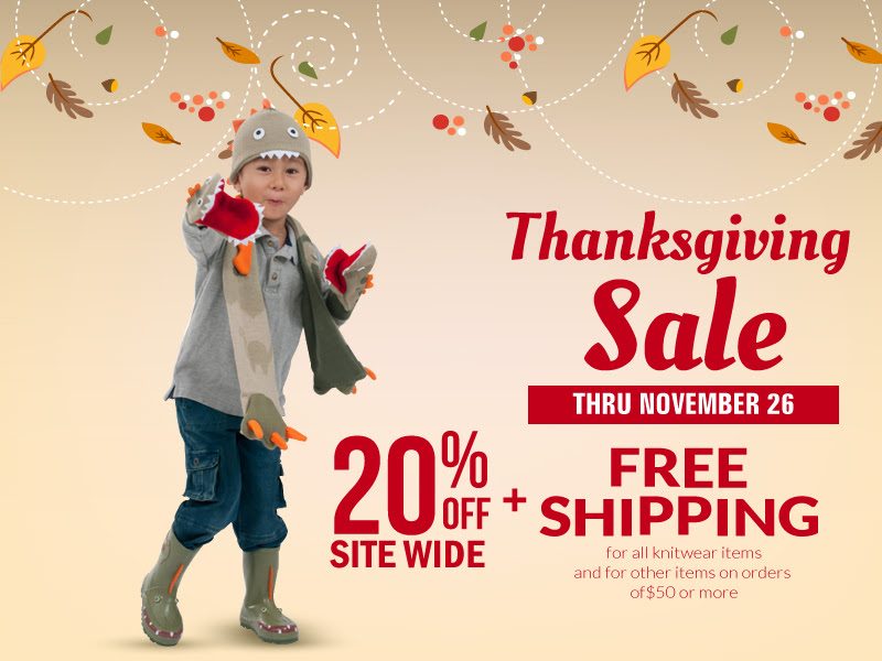 Kidorable Thanksgiving Sale -.