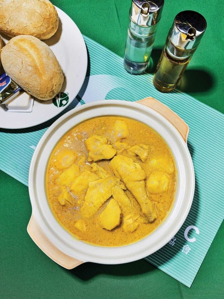yellow saucy food