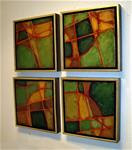 Geometric Abstract Art Painting "Jigsaw 2'" by Colorado Mixed Media Artist Carol Nelson - Posted on Thursday, February 26, 2015 by Carol Nelson