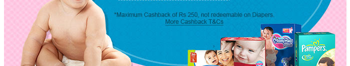 *Maximum Cashback of Rs 250 | More Cashback T&Cs>>