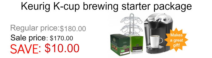 Keurig K-cup brewing starter package