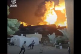 Israeli bombardments targeted several hospitals in the northern Gaza Strip on November 10, 2023 [Screenshot/Al Jazeera]