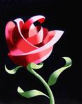 Mark Webster - Abstract Geometric Rose Still Life Painting - Posted on Saturday, January 3, 2015 by Mark Webster
