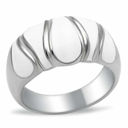 TK230 - High polished (no plating) Stainless Steel Ring with No Stone