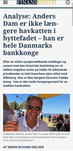 En særlig tak til de medvirkende Jyske Banks bestyrelse, Anders Christian Dam og Philip Baruch, Nicolai Hansen, Casper Dam Olsen, Anette Kirkeby, Birgit Buch Thuesen, Jeanett Kofoed-Hansen fra Jyske Bank, og fra Lundgrens Dan Terkildsen, Mette Marie Nielsen, Emil Hald Vendelbo Winstrøm, Sebastian Lysholm Nielsen, Jens Grunnet-Nilsson, Pernille Hellesøe, og en særlig tak til direktør Martin Kirkegaard som er vidne sammen med Lundgrens øvrige Bestyrelse, sammen med bla. Lund Elmer Sandager Advokater Kristian Ambjørn