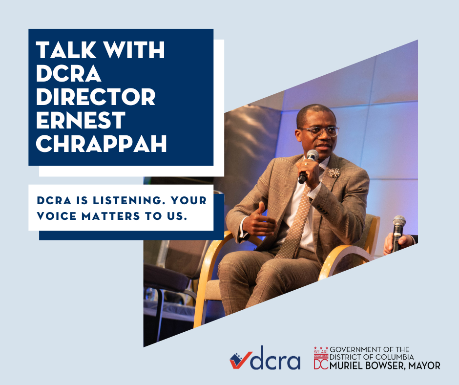 Talk with DCRA Director Ernest Chrappah