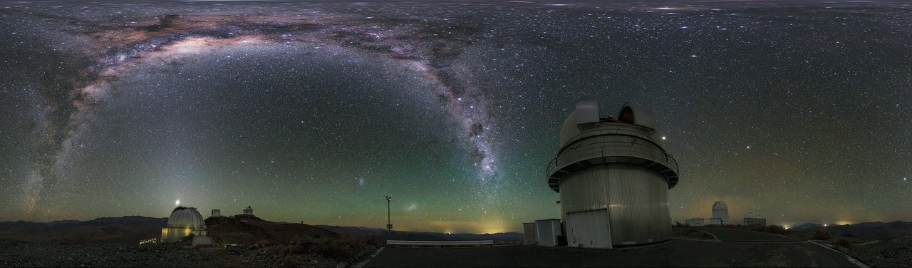 Panorama view of La Silla telescopes shown in UHD